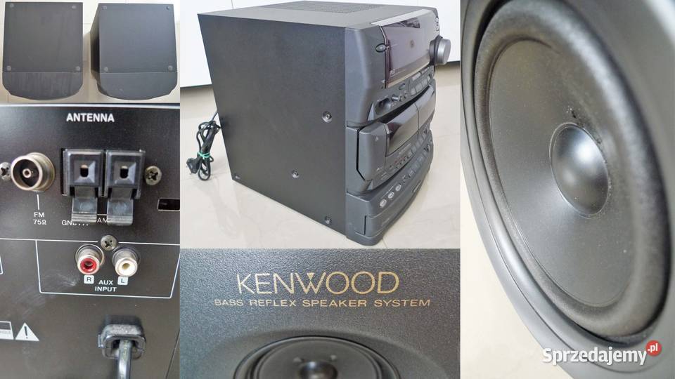 Kenwood RXD700 wieża HIFI kolumny 3way 400W Bass Wieże i miniwieże