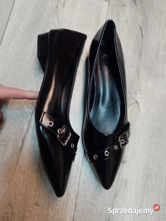 41 Czarne zdobione baleriny wieczorowe NOWE inna Kraków