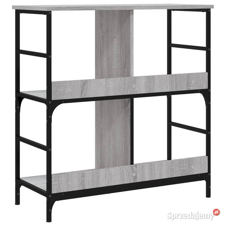 Regał na książki szary dąb sonoma 785x33x82 Meble Warszawa