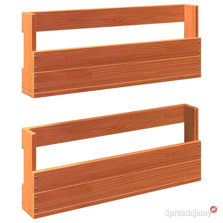 Ścienne półki na buty 2 woskowy brąz 59x85x235 Warszawa