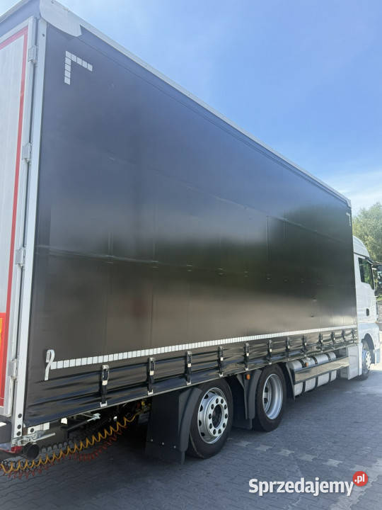 MAN TGX 24440 6X2 E6 Przyczepa GTS PTT18S Tandem centralny zamek Widełki