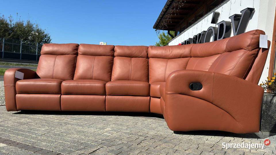 Narożnik 296x184 SKÓRA NATURALNA 100 gruba Żory