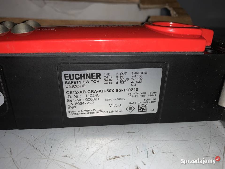 Euchner CET2 AR CRA AH 50X SG 110240 Warszawa
