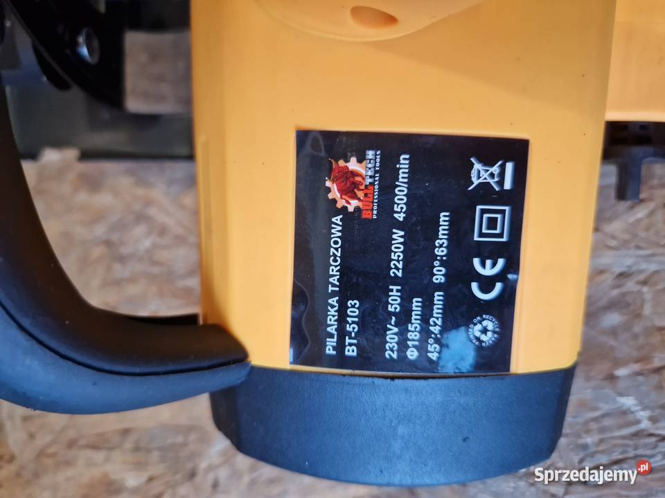 PILARKA TARCZOWA NAJAZDOWA z laserem 185mm 2250W Głogowa