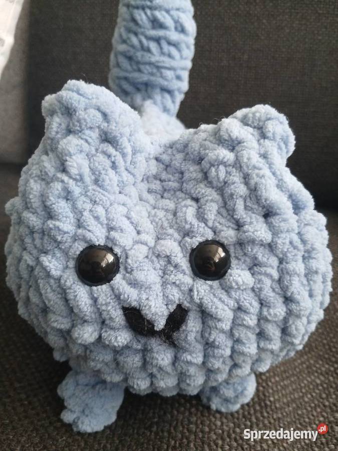 Niebieski pluszowy kotek Warszawa sprzedam