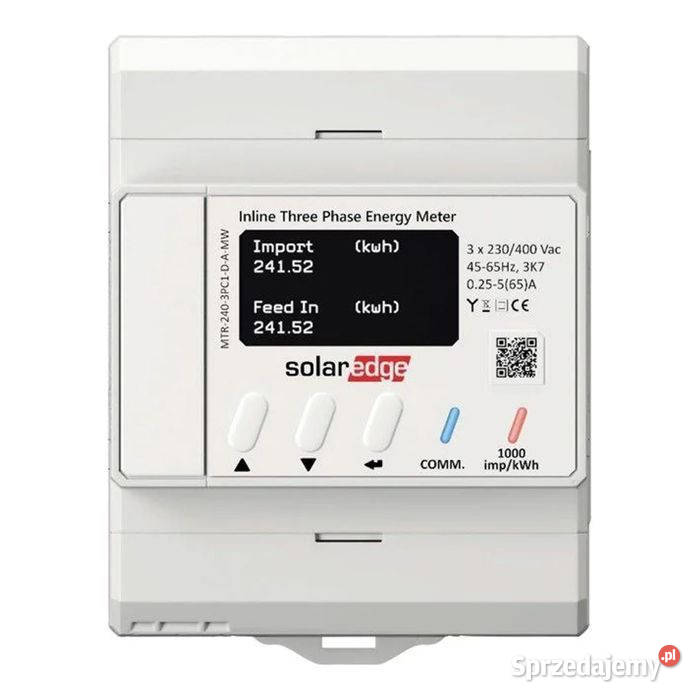 SolarEdge Inline Energy Meter MTR2403PC1DAMW Pozostałe małopolskie sprzedam