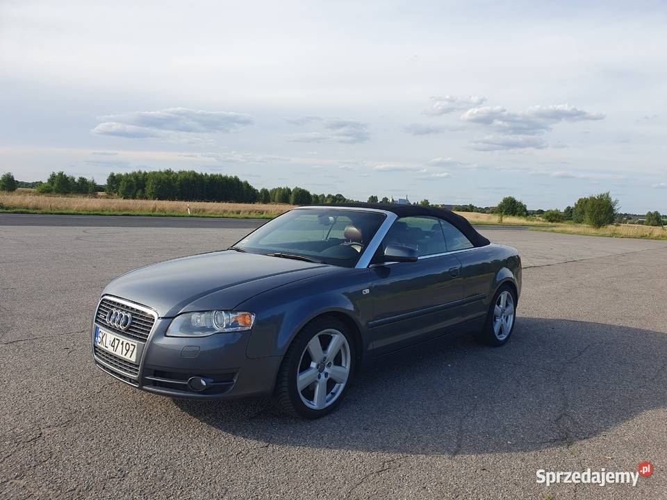 Audi A4 Cabrio stan czerwona skóra kabriolet wspomaganie kierownicy Kłobuck