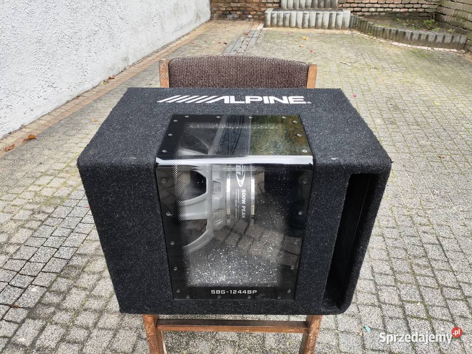 Skrzynia basowa bassowa tuba Alpine SBG1244BP skrzynie basowe i tuby Niegowonice