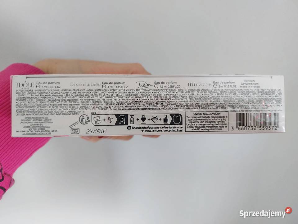zestaw perfum Lancome w wersjach podróżnych Perfumy i wody wielkopolskie Poznań