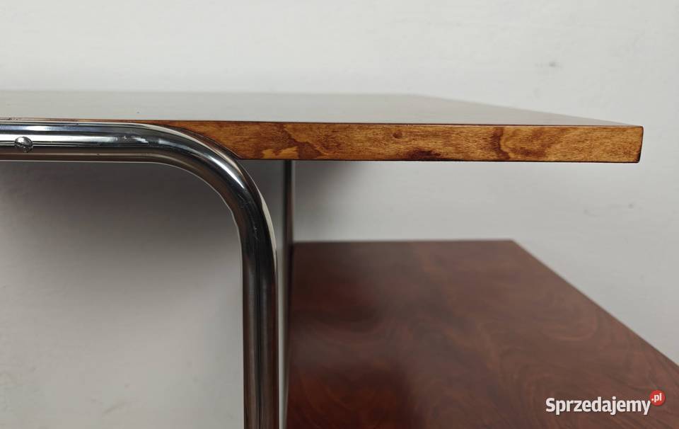 Biurko Bauhaus Art Deco Chrom Czereśnia Kraków
