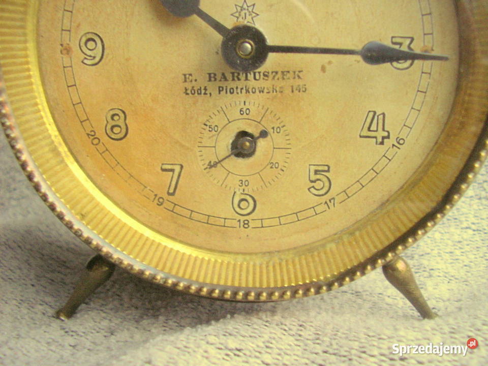Antyk budzik ŁÓDŹ zegarek zegar IIRP Piłsudski Warszawa