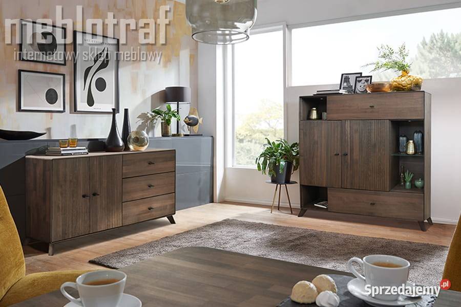 Super designewitryna z frontami ryflowanymi ręki Dom i Ogród Włocławek