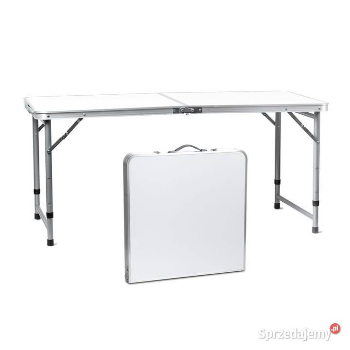 Stolik turystyczny stół składany ogrodowy biały wielkopolskie Poznań