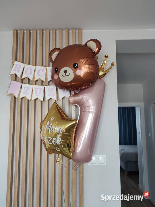 Balony z helem na roczek 3 sztuki Białystok