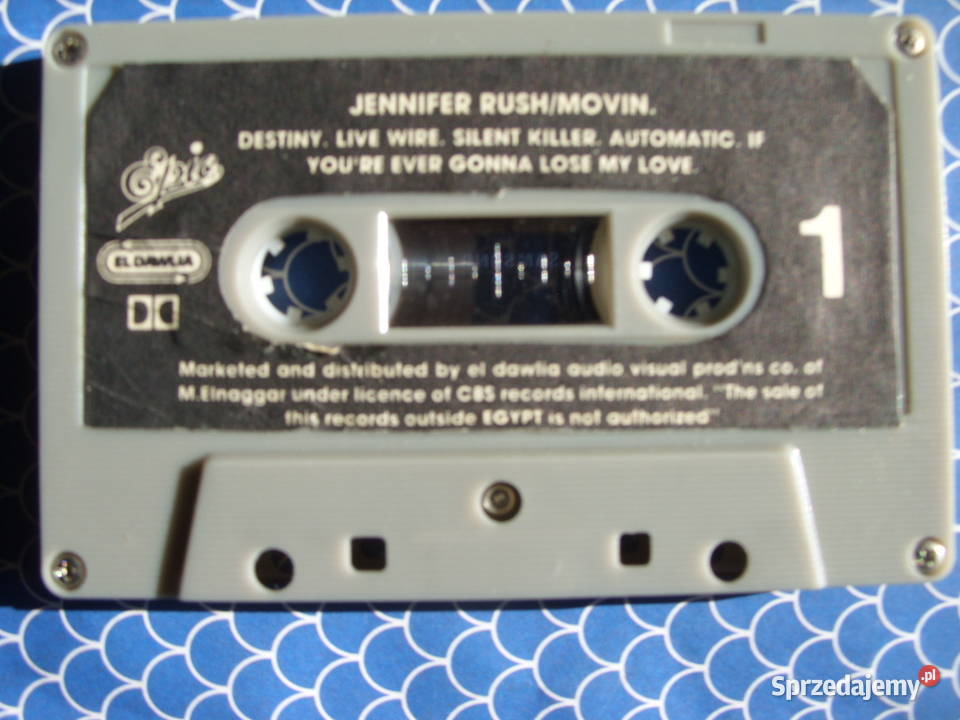 Kaseta audio JENNIFER RUSH MOVIN 1986 Wołów sprzedam