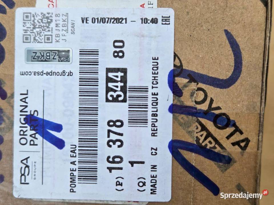 Pompa wody Toyota Aygo II 10 VTi 1637834480