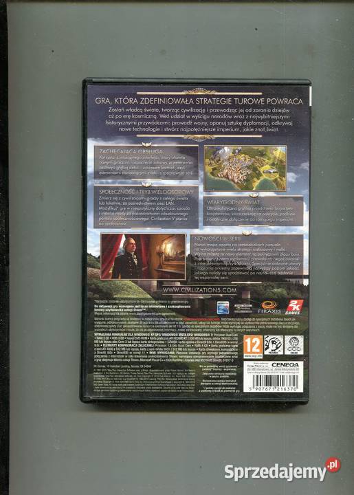 Sid Meiers Civilization Gra DVD Szczecin