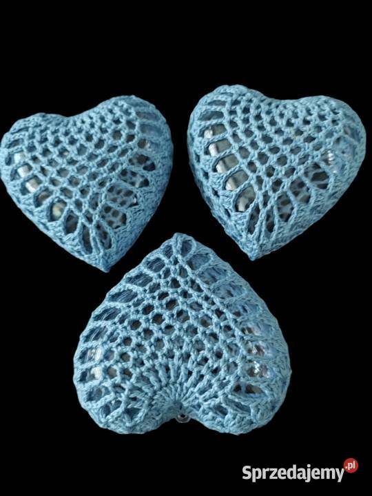 Bombki szydełkowe małe na wypełnieniu akrylowym Ropczyce