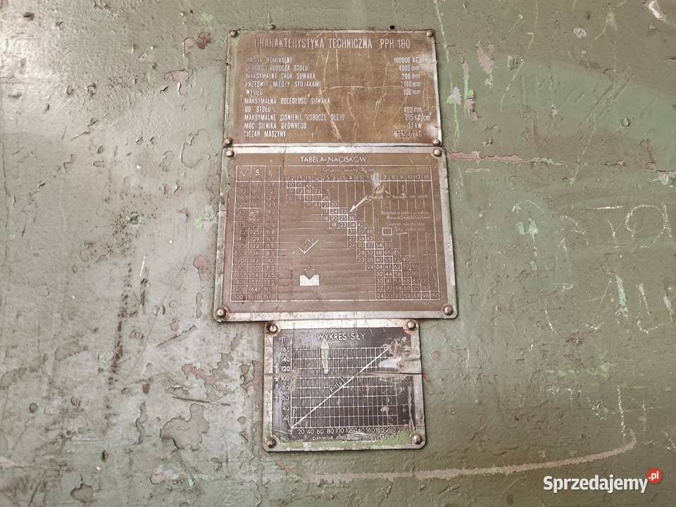 Prasa hydrauliczna 160 T Produkcja Kraków