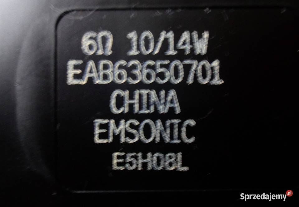LG 43LF632V głośniki EAB63650701 6 ohm 1014W Szczecin