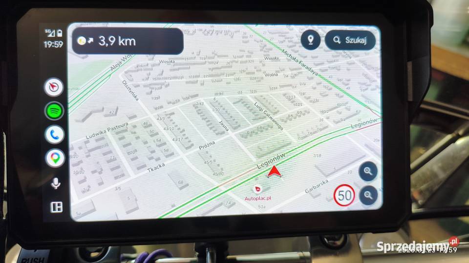 Nawigacja na motocykl Android auto carplay śląskie Częstochowa