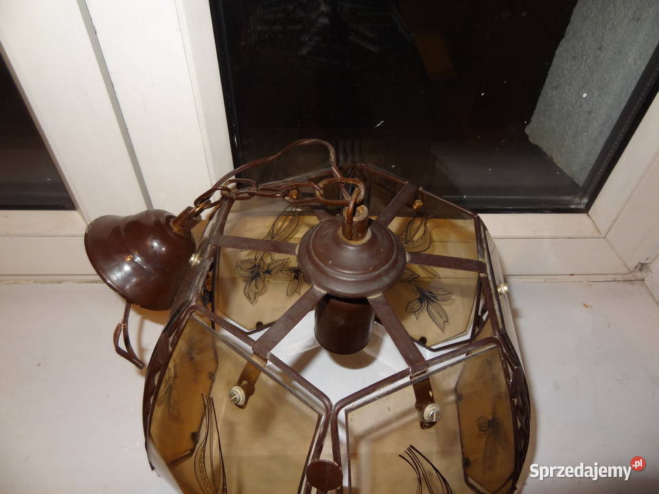Żyrandol lampa wisząca PRL sprzedam