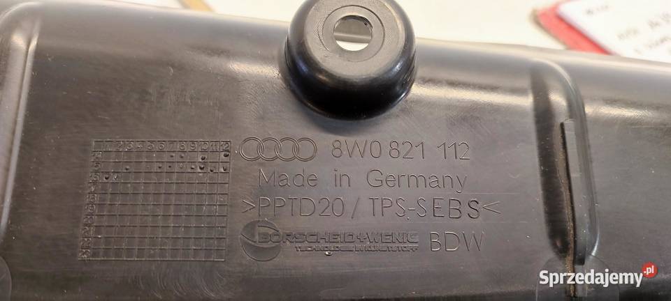AUDI A4 B9 WYGŁUSZENIE BŁOTNIKA PRAWY PRZÓD osobowe