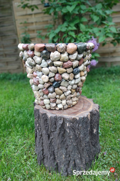 Unikatowa dekoracyjna donica handmade 1 sztuka mazowieckie Józefów