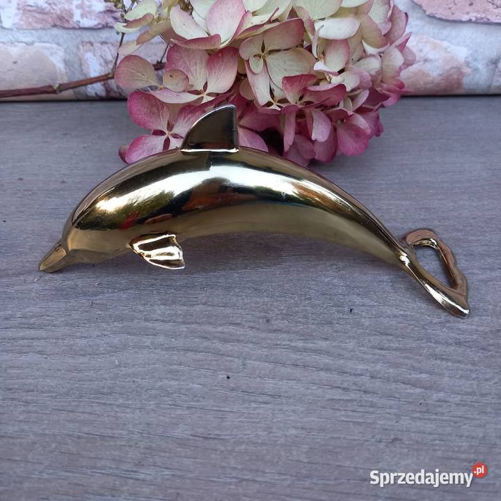 Włoski platerowany otwieracz do butelek delfin