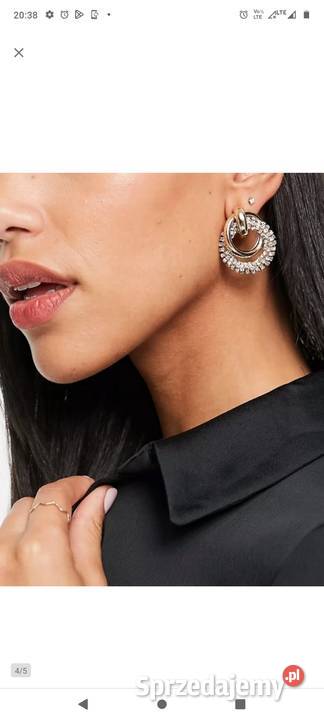 ASOS Bogato zdobione kolczyki biznesowe z Kraków