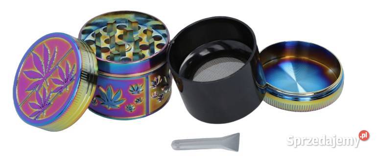 Tęczowy Młynek do Tytoniu Metalowy Crusher Ostrowy nad Okszą