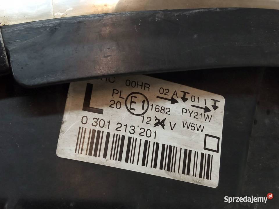 LAMPA PRZÓD LEWA EU 9660236180 Peugeot 407 I