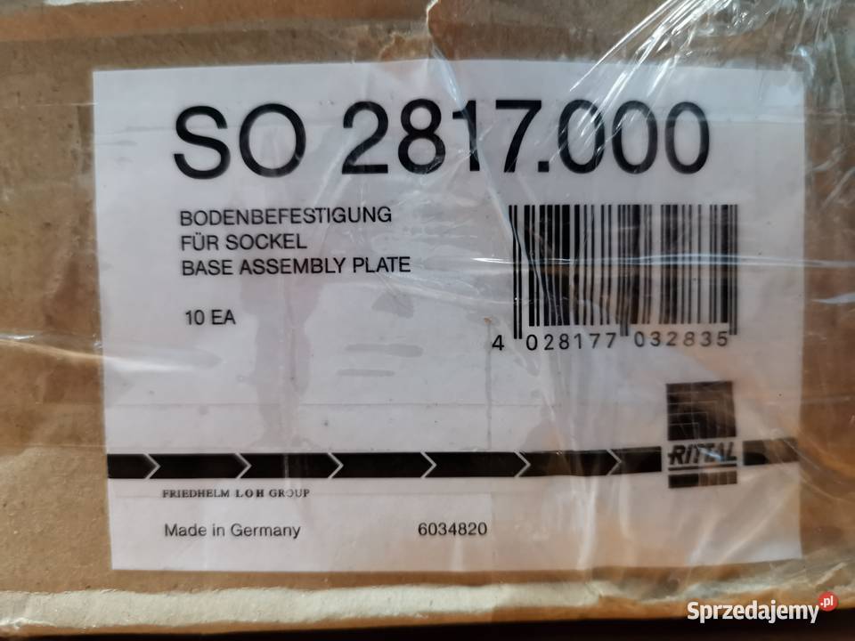 Nakładka mocowania do podłoża do cokołu Rittal mazowieckie Warszawa sprzedam
