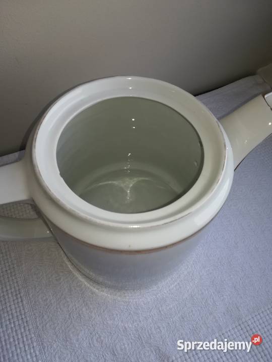 biały b duży dzbanek porcelan artdeco biały Gdańsk sprzedam