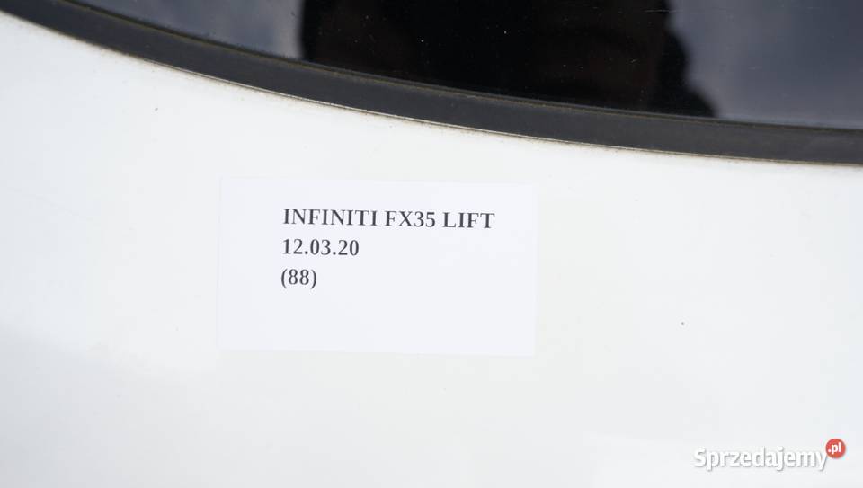 SZYBA KLAPY TYLNEJ BAGAŻNIKA INFINITI FX35 FX45 Nowy Tomyśl