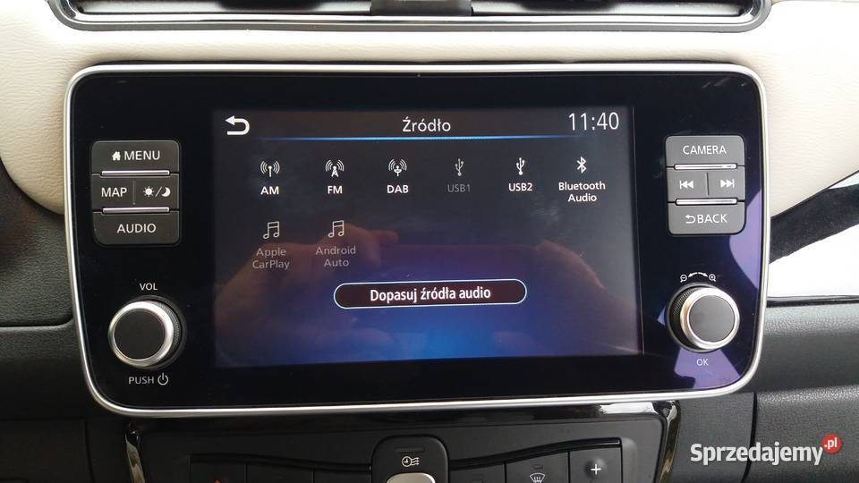 Nissan Leaf 62 kWh limited 10 biała perła komputer pokładowy Sierpc