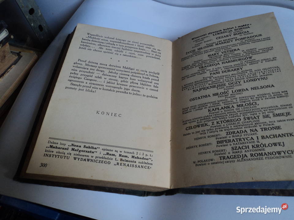 Nena Sahib Sir John Retcliffe wydanie 1sze 1930r Antykwariat Nowy Sącz