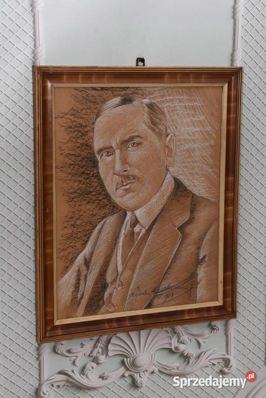 Wojciech Kossak 1934 Portret Roman Dmowski Kraków