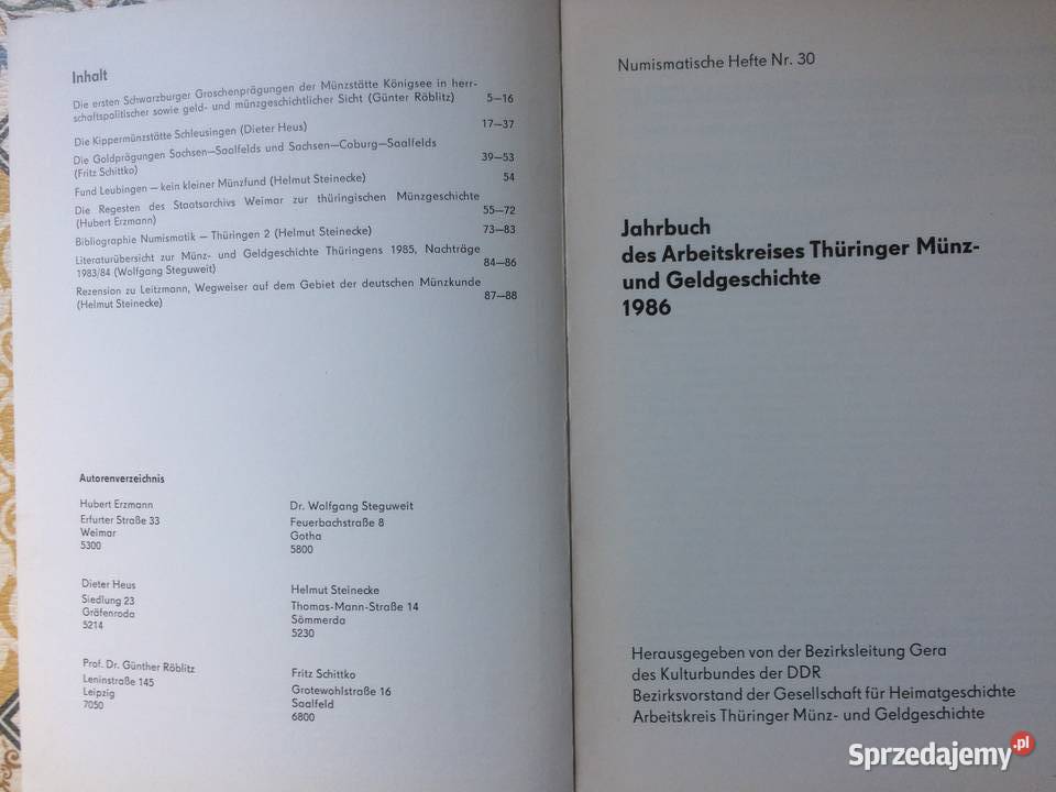 3769 Numismatische Hefte zachodniopomorskie Szczecin