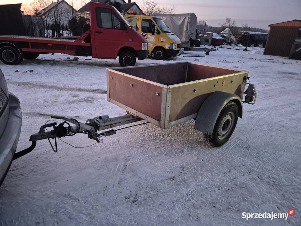 Przyczepka samochodowa 18x11 z dokumentami Stara Kaźmierka sprzedam