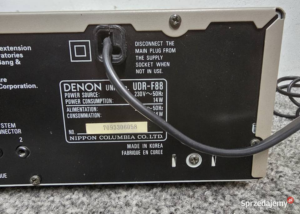 Magnetofon kasetowy DENON UDRF88 wysyłka Kraków