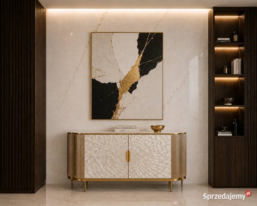 Komoda złota Champion Glamour Premium 150x40x88 małopolskie