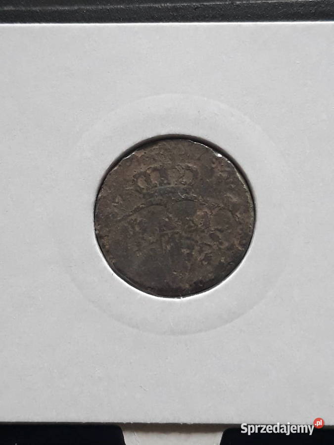 Grosz koronny August III Sas 1755 r men Wrocław Konin sprzedam