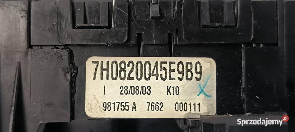 PANEL KLIMATYZACJI VOLKSWAGEN TRANSPORTER T5 Pozostałe Lipno
