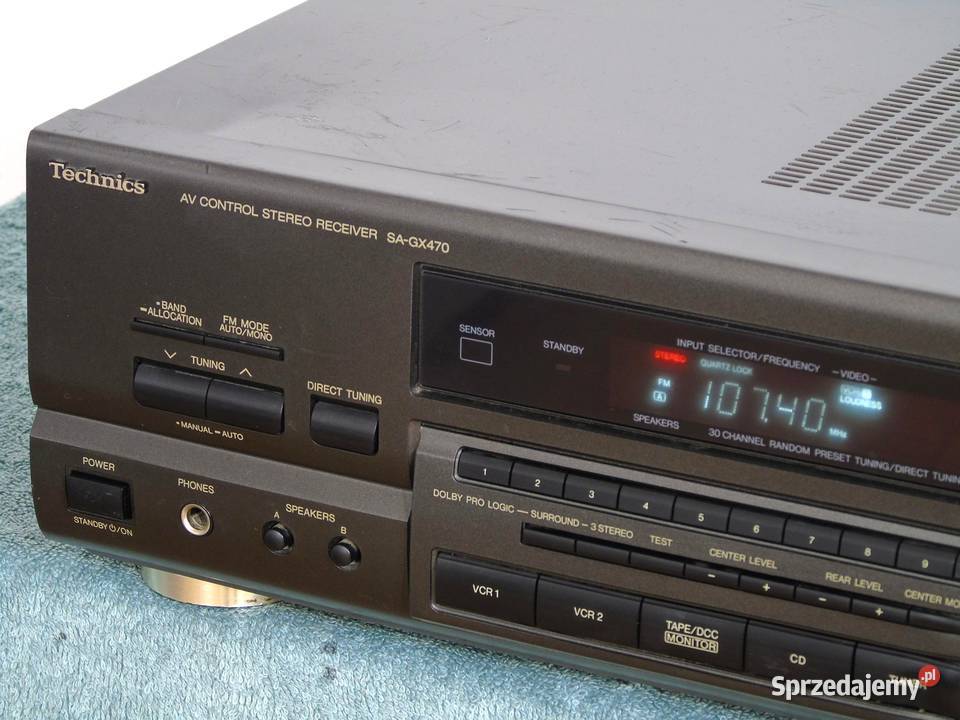 Amplituner Technics SAGX 470 sprawny i mocny Jasło
