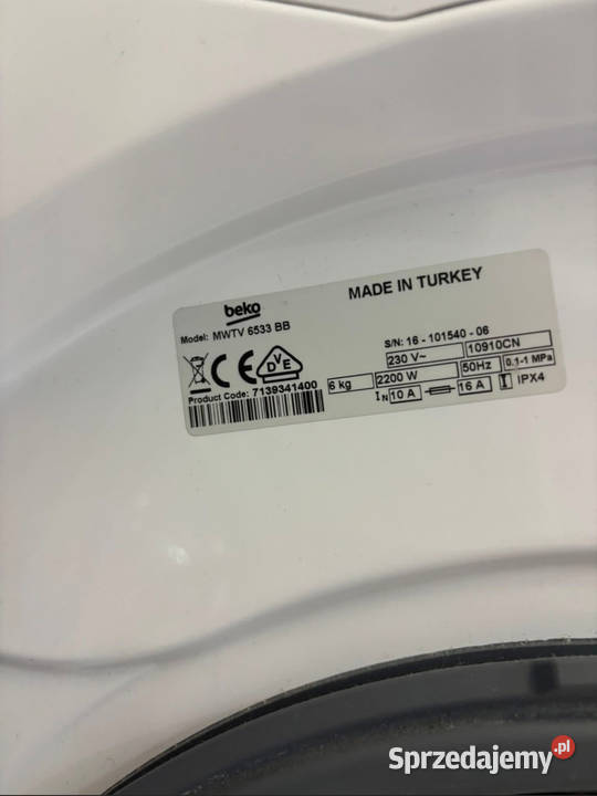 Pralka Beko Slim b300 Pralki i suszarki Warszawa