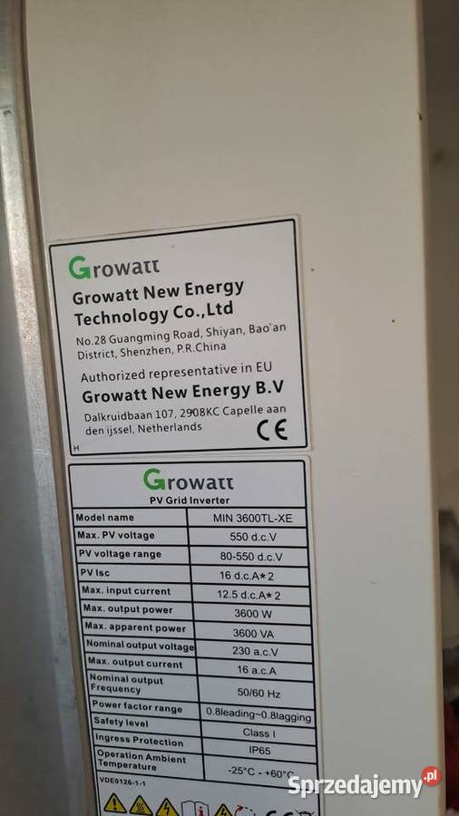 Growatt Min 3600 TLXE małopolskie Mogilany