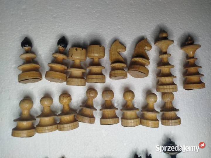 Pionki drewniane szachy łódzkie Zgierz