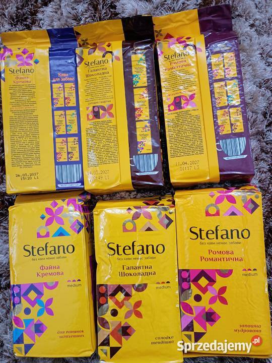 Kawa naturalna smażona mielona smakowa Stefano Przemyśl sprzedam