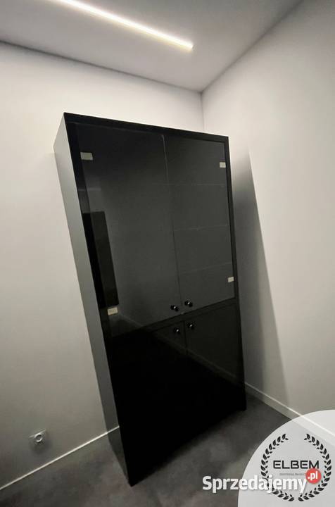 Witryna czarne szkło Glamour 40cm mazowieckie